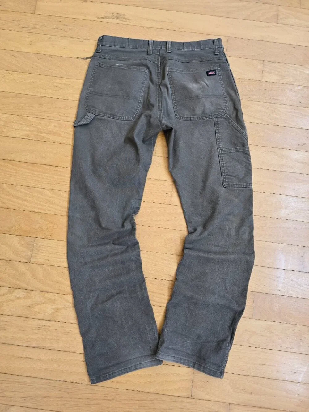 Dickies | grey canvas skater straight leg pants | MENS 34'